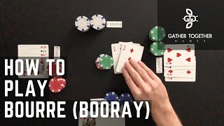 Bourré (Booray) žaidimo taisyklės - Kaip žaisti Bourré