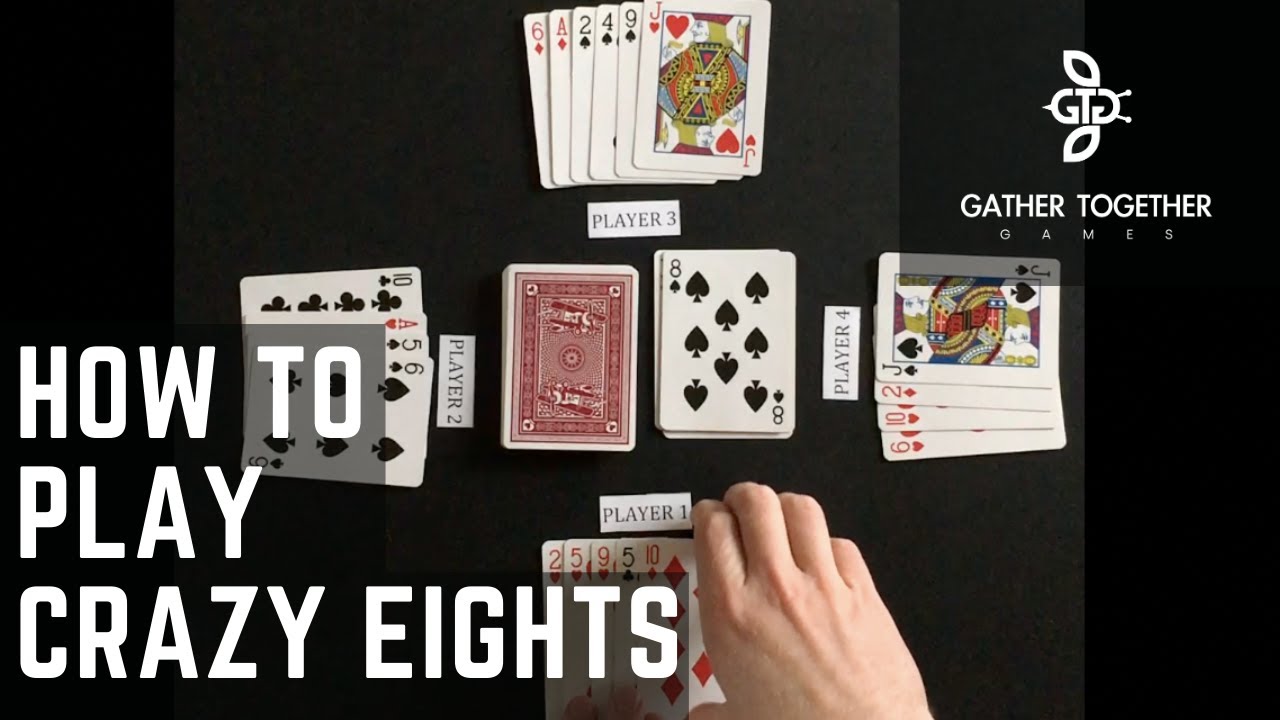 Crazy Eights Žaidimo taisyklės - Kaip žaisti Crazy Eights