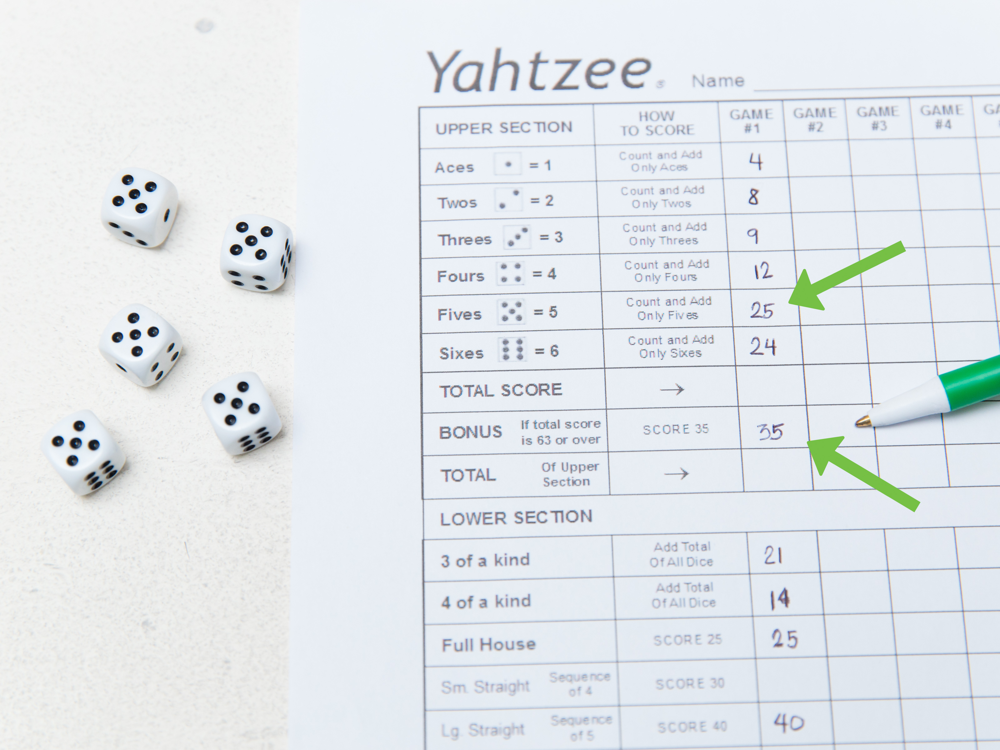 Yahtzee თამაშის წესები - როგორ ვითამაშოთ Yahtzee Game